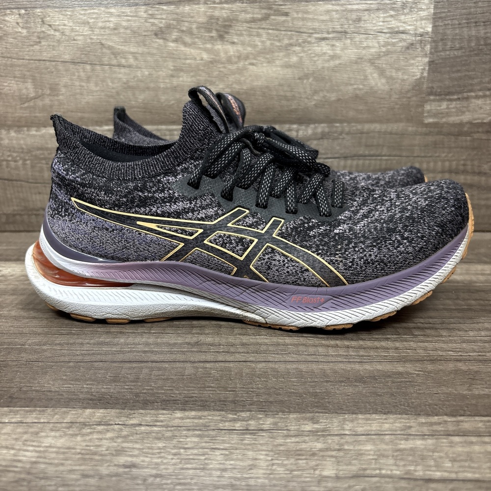 Asics Gel-Kayano 29 Black Purple Womens US Size 9 1012B300 Running Shoes